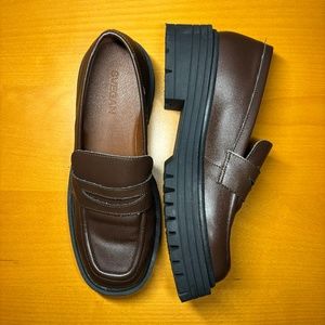 ALOHAS Mask Umber Brown SVEGAN Loafers - EU Size 39 / US 8-8.5